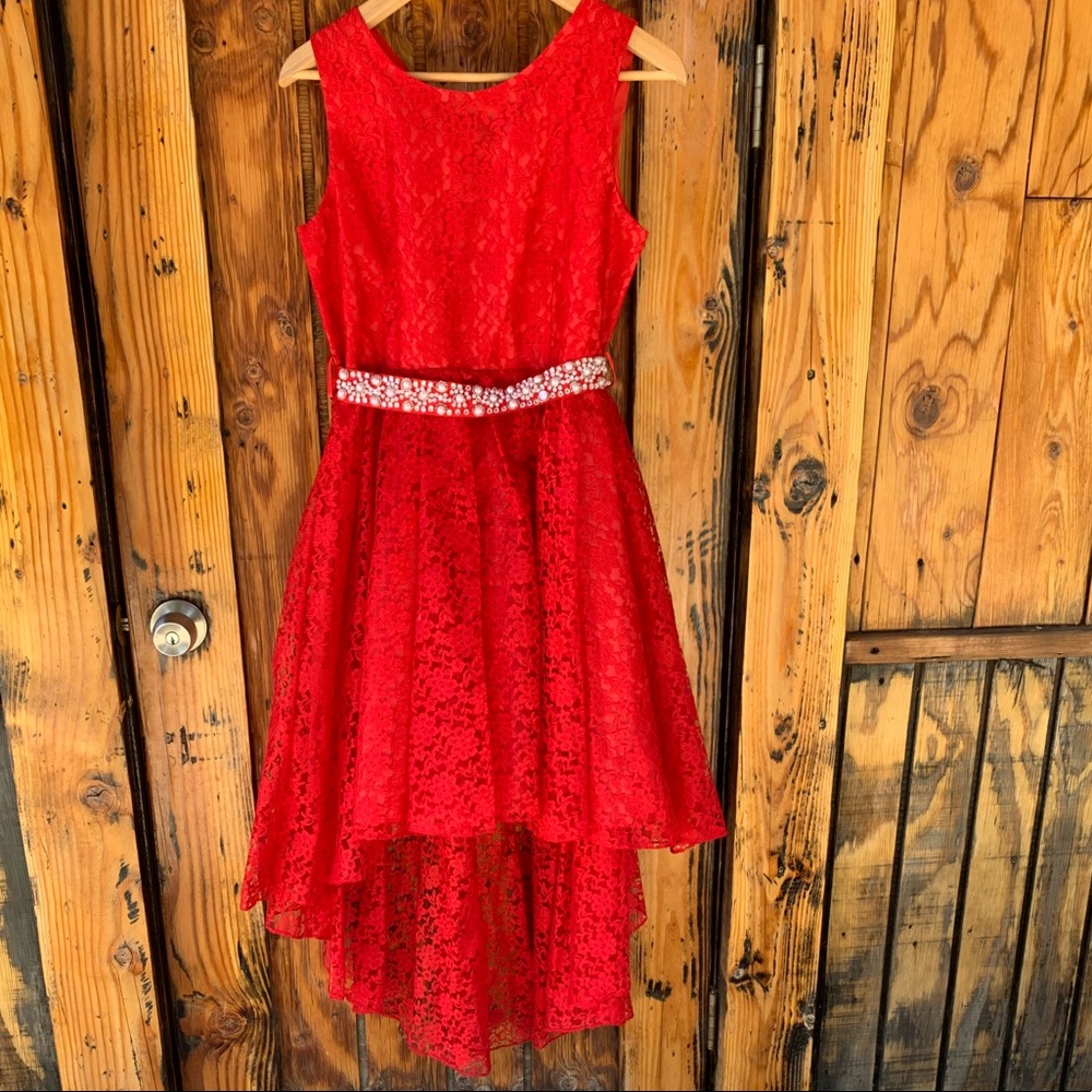Red girl’s dress